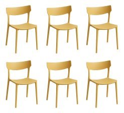 Silla De Jardin Kit X6 Polipropileno Super Resistente