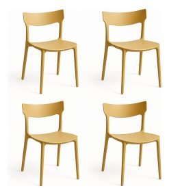 Silla De Jardin Kit X4 Polipropileno Super Resistente
