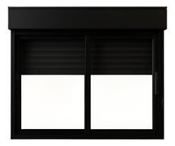 Ventana Aluminio 150x120 Con Cortina De Aluminio