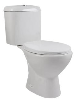 Inodoro Water Con Mochila Doble Descarga Tapa Blanco