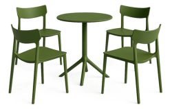 Juego De Jardin 4 Sillas Con Mesa Polipropileno
