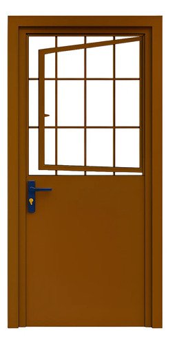 Puerta Walumino Chapa Doble Postigo Pintado 80x200cm.