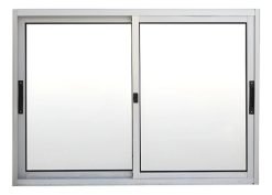 Ventana Waluminio Corrediza Anodizada 120x100 Cm Rectangular