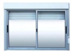 Ventanas Aluminio Con Cortina Enrollar 150 X 100 Premium