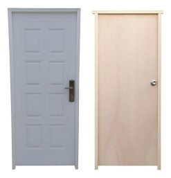 Waluminio Puerta Color Blanco Acabado Pintado 80cm X 205cm