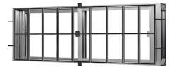 Ventanas Aluminio Con Rejas 100x40 Ventana Aluminio