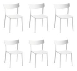 Silla De Jardin Kit X6 Polipropileno Super Resistente