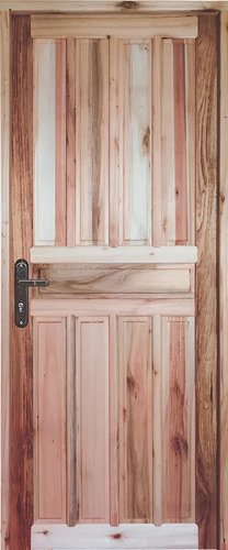 Puerta Waluminio Exterior Madera Natural