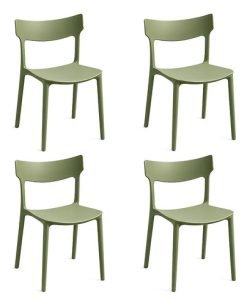Silla De Jardin Kit X4 Polipropileno Super Resistente