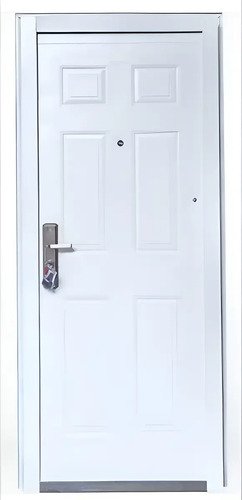 Puertas Exterior Semi Blindadas Chapa Doble Economica Puerta Semiblindada Blanca Izquierda