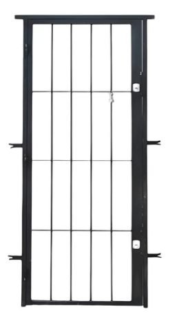 Puerta Reja De Puerta Walumino Waluminio Puerta Reja Hierro De 81cm X 202cm Barra De 0.012m Pintado