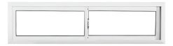 Ventana Aluminio Corrediza 140x40 Waluminio
