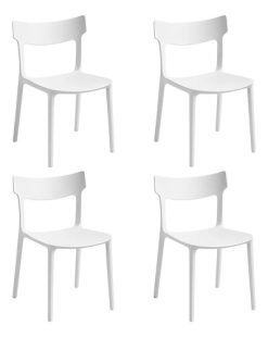 Silla De Jardin Kit X4 Polipropileno Super Resistente