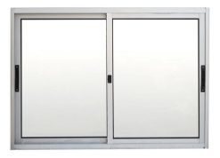 Ventana 1.20 X 1.0 Corrediza Rectangular Serie Premium Color Plateado