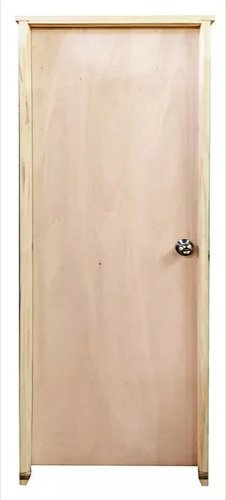 Puerta Interior Madera Hoja Eucalipto Marco De Pino