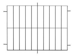 Reja De Hierro 100 X 100 Varilla De 12mm Color Negro