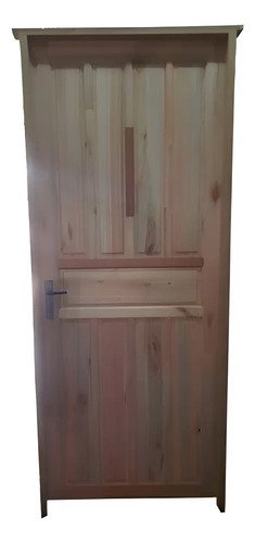 Puerta De Exterior Madera Ciega Eucalipto Economicas