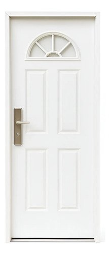 Puerta Doble Chapa Waluminio Pintada 85x205 Cm Abrir
