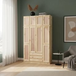 Ropero De Madera Maciza Placares Grandes En Pino