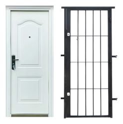Puerta Exterior Semiblindada Con Puerta Reja