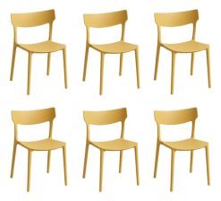 Silla De Jardin Kit X6 Polipropileno Super Resistente