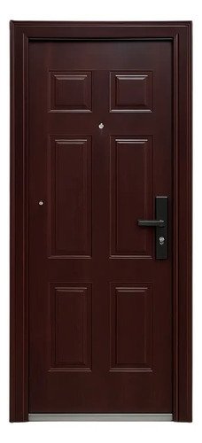 Puertas Exterior Semi Blindadas Chapa Doble Economica Puerta Semiblindada Marrón Izquierda Marrón Oscuro