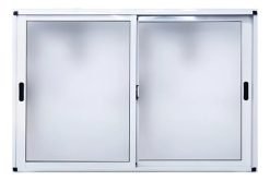 Ventana Aluminio Corrediza 100x60 Waluminio
