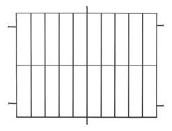 Rejas Hierro Varilla 16mm 1.0 X 1.0 Para Ventanas Nuevas Color Negro