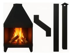 Estufas Chapa Esquineras Grandes Con Caños Incluidos