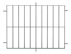 Reja De Hierro De 120 X 100 Varilla 16mm
