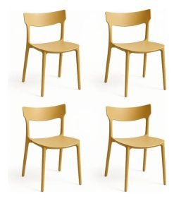 Silla De Jardin Kit X4 Polipropileno Super Resistente