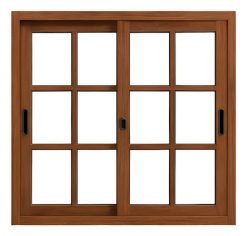 Ventanas De Aluminio Coloniales 1.20 X 1.0 Simil Madera