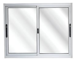 Ventana Waluminio 1.20x1.20 Corrediza Aluminio Natural