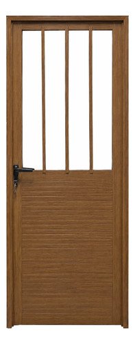 Puerta Waluminio Aluminio Abatible 80x200 Ext. Madera.