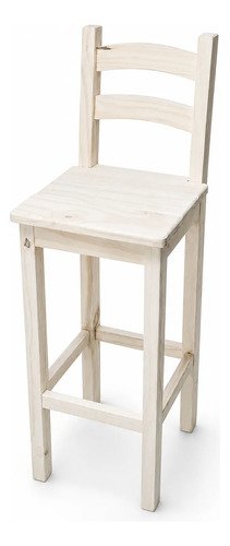 Taburete Alto De Madera Para Barra Y Desayunador