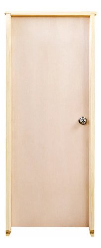 Puerta Interior Waluminio Madera Natural 75x205 Cm