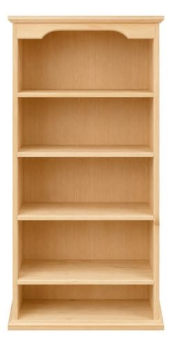 Mueble Biblioteca Multiuso Madera Maciza Con Estantes