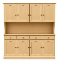 Mueble Alacena Cocina Madera 144cm 8 Puertas 4 Cajones