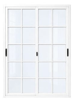 Puerta Ventana De Aluminio Estilo Colonial 1.50 X 2.0 Madera