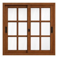 Ventanas De Aluminio Coloniales 1.20 X 1.0 Simil Madera