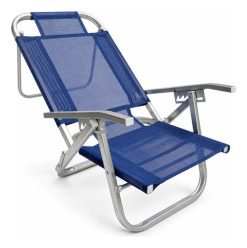 Reposera Reclinable Silla Aluminio Playa 120kg Reforzada