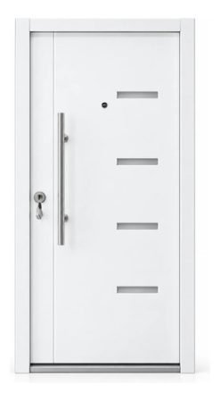 Puerta Blindada Con Barral Largo Exterior